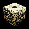 Kaiser Suidan - Black and Cream Colored Porcelain Word Collage Cube 1