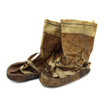 Alaskan Child's Leather Moccasins and Leather and Wooden Drum c. 1900s (M1763) 17
