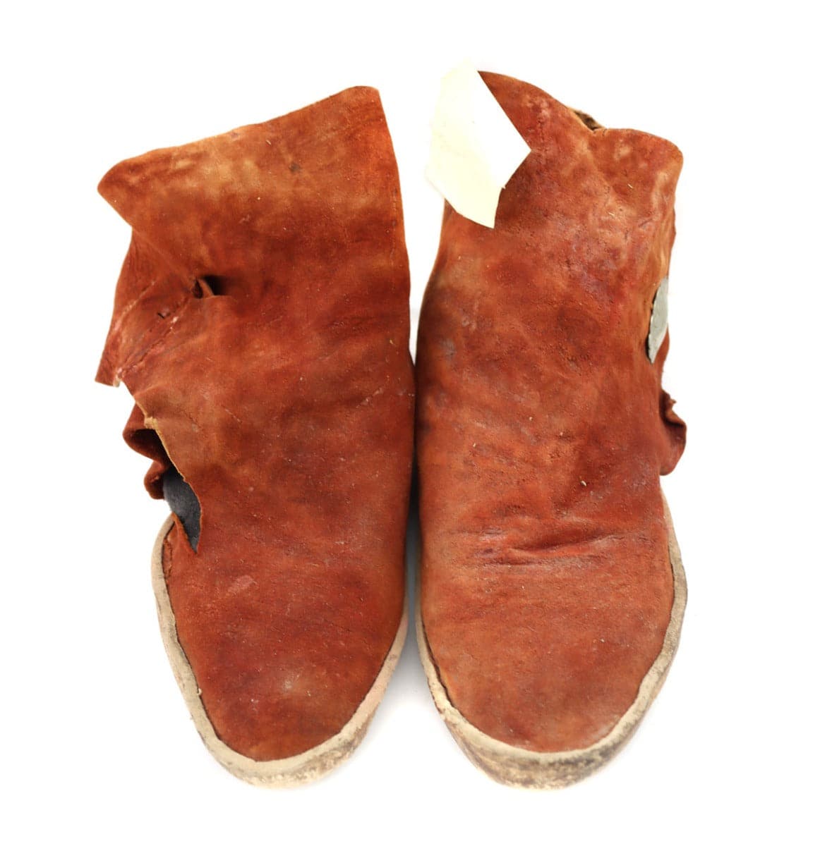 Navajo Leather Moccasins c. 1940-60s, 10" x 6" x 3.75" (M1845) 4
