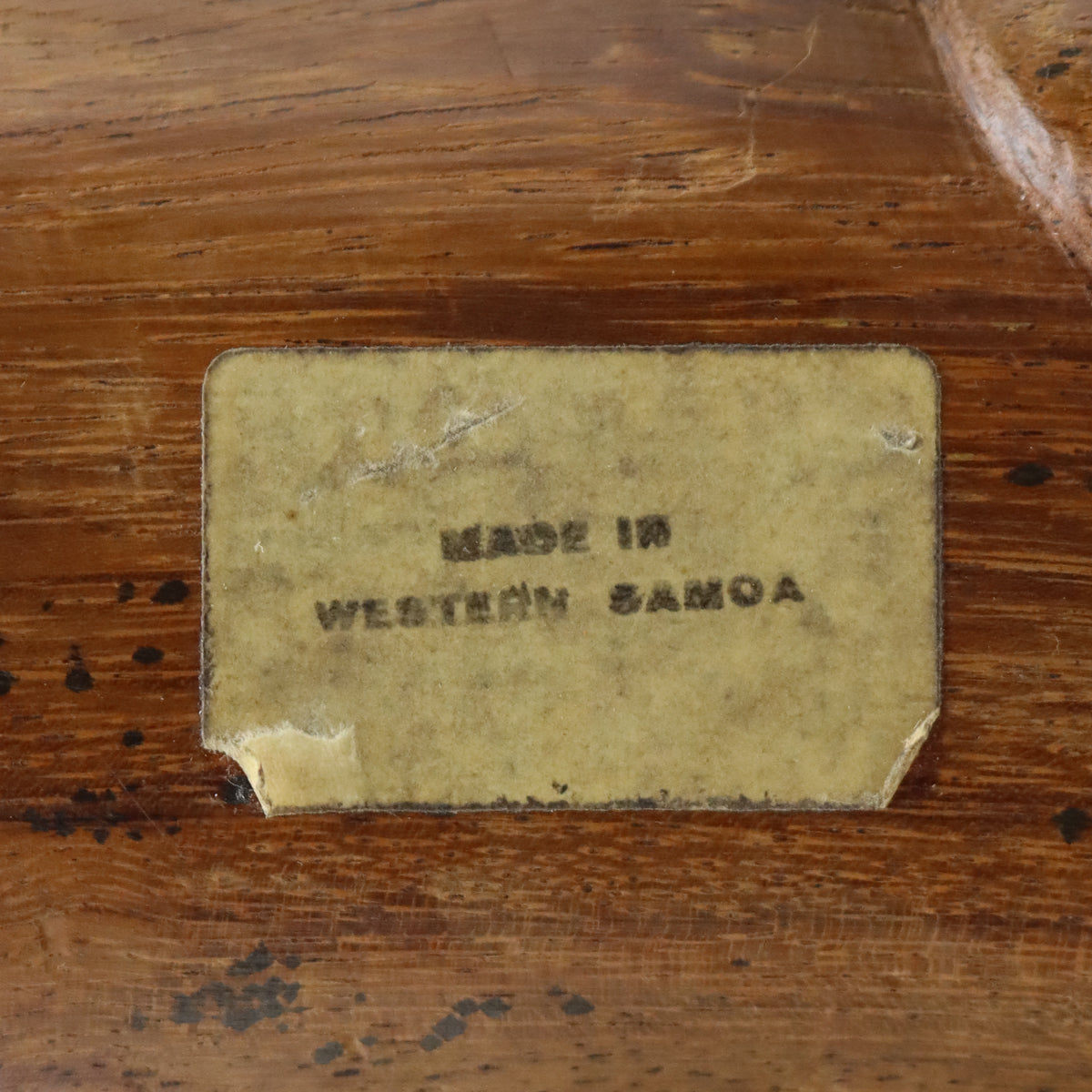 Western Samoa Wooden Tiki Face Figure Pate (Percussion Musical Instrum