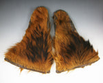 Western Bear Skin Mittens, c. 1900-15, 14" x 10" each (M91037-0314-019)