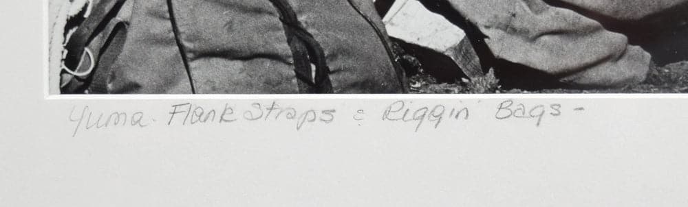 Louise Serpa (1925-2012) - Yuma Flank Straps and Riggin' Bags, 1984, 13.5" x 9" (M91298-0119-044)
