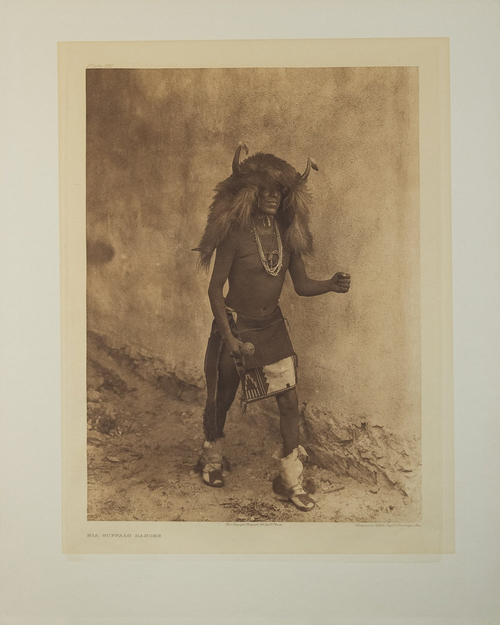SOLD Edward S. Curtis (1868-1952) - Sia Buffalo Dancer