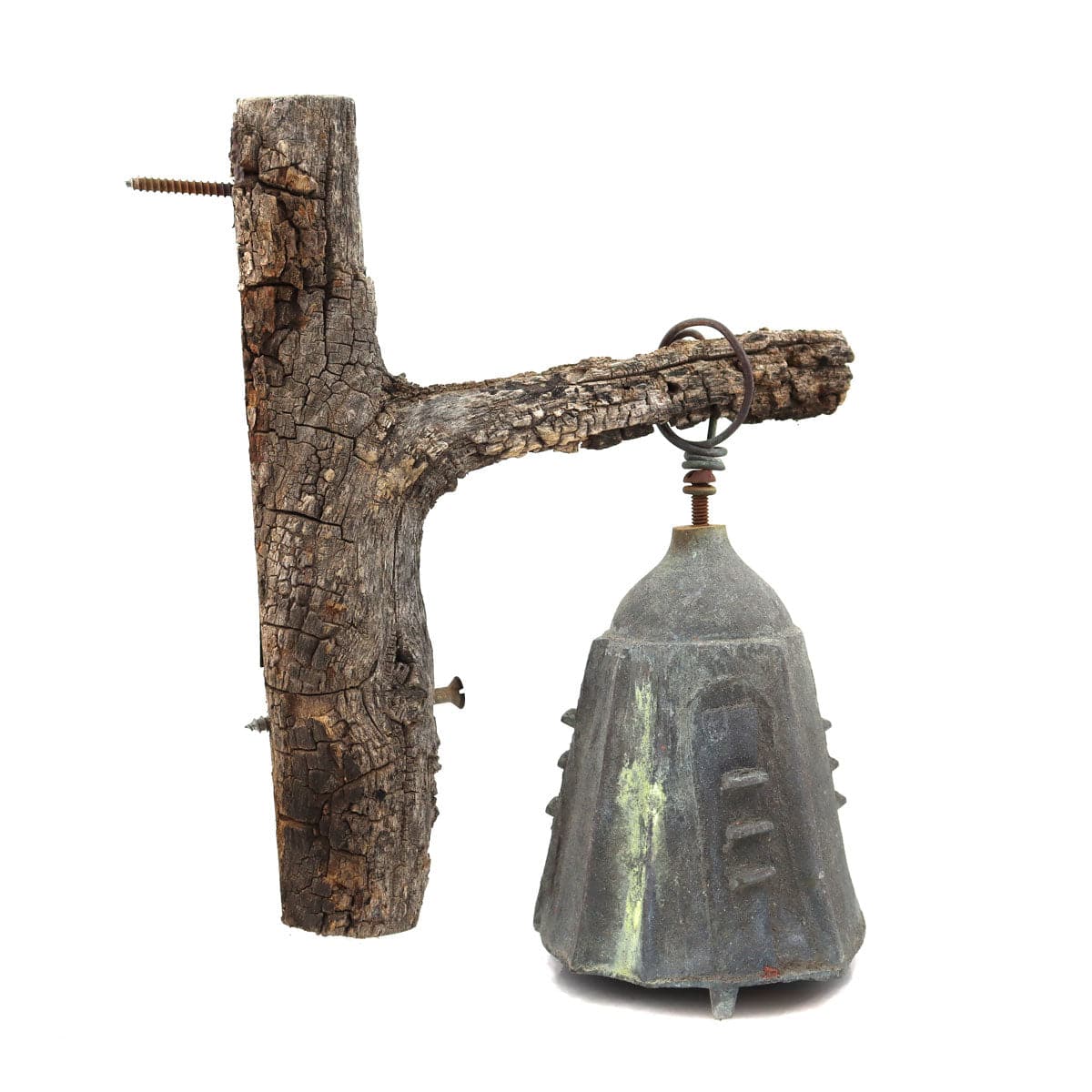 Attributed to Paolo Soleri (1919-2013) Chime Bell on Wooden Branch (M91996C-1121-009)2