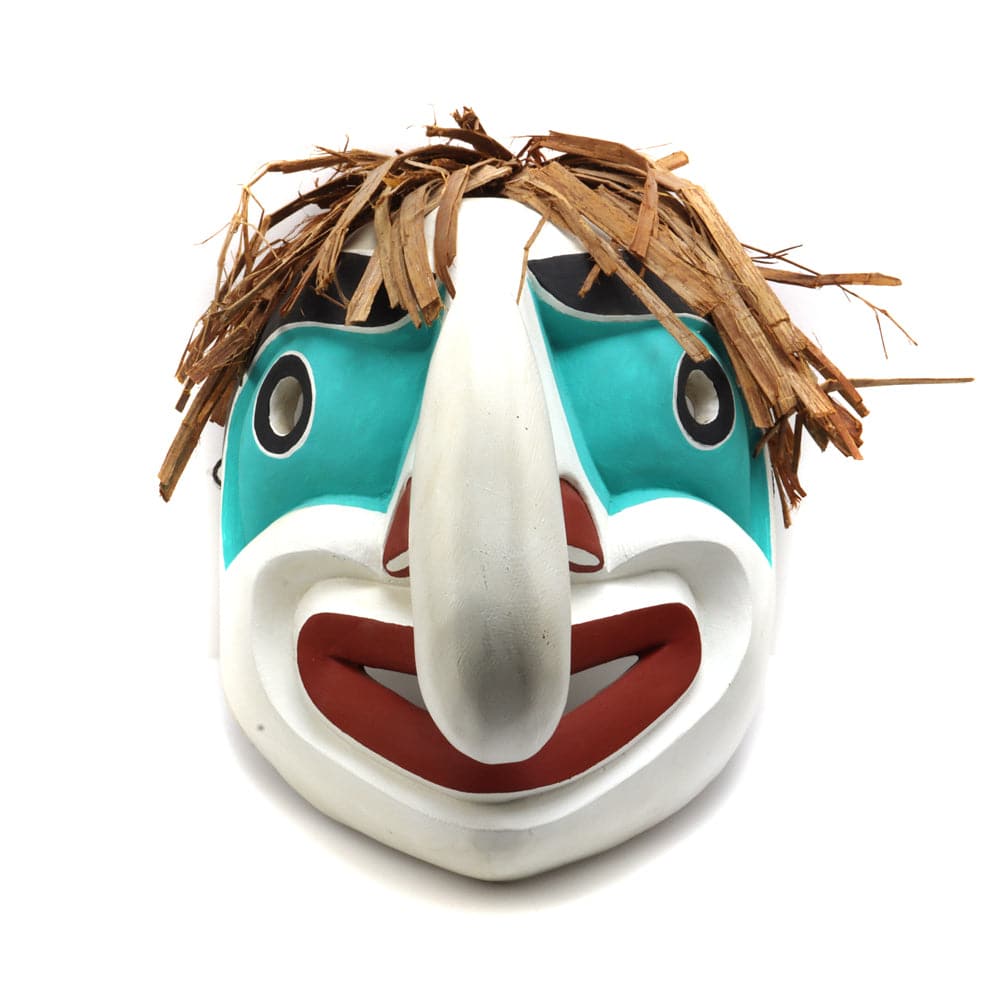 Fearon Smith, Jr. (Tsungani) - Contemporary Kwakwakaâ€™wakw Carved Wood Mask, 13" x 10" x 13.5" (M92306-0220-002)
