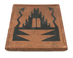 Awa Tsireh (1895-1955) â€“ San Ildefonso Pottery Tile with Lightning, c. 1920s, 5" x 5" (P3304-CO-77)1
