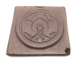 Awa Tsireh (1895-1955) â€“ San Ildefonso Hand Glazed Pottery Tile with Birds, c. 1920s, 4.75" x 4.75" (P3304-CO-139)1