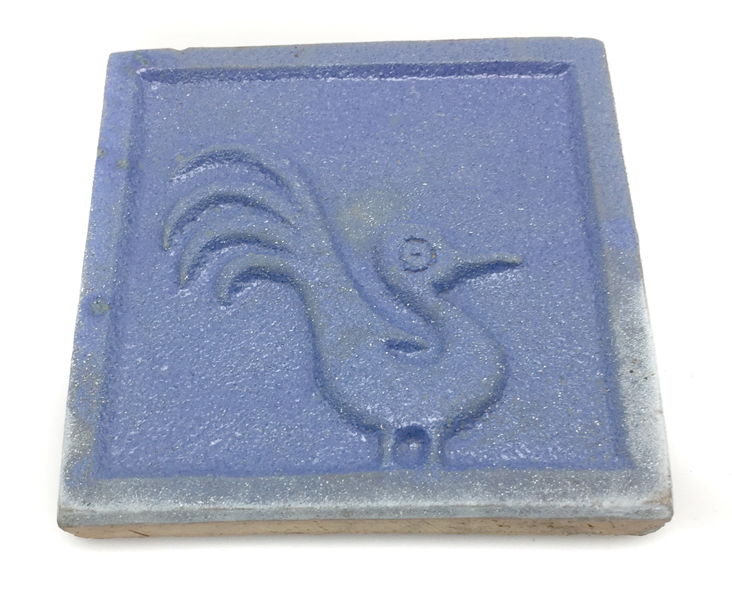 Awa Tsireh (1895-1955) â€“ San Ildefonso Pottery Tile with Bird, c. 1920s, 4.25" x 4.25" (P3304-CO-285)1