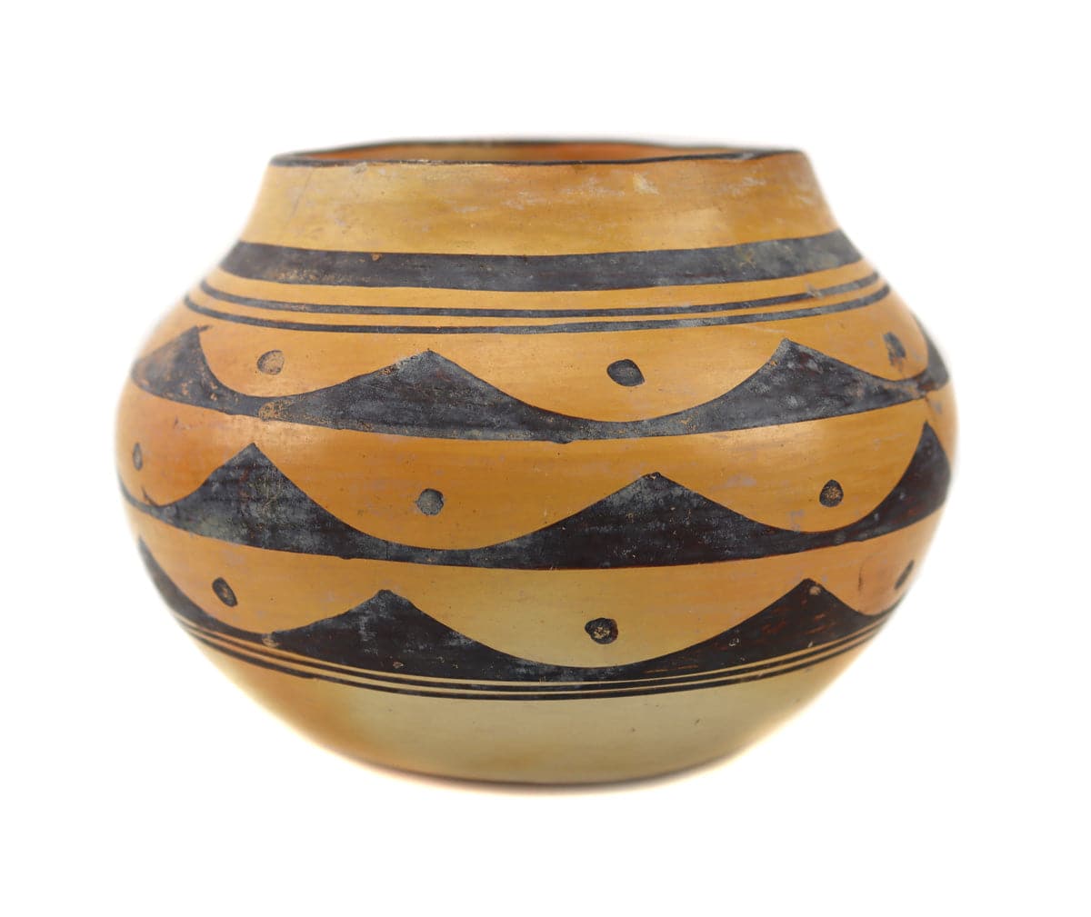 Hopi Polychrome Jar c. 1930s, 4.5" x 6.5" (P3546) 2