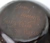 Sammy Naranjo (b. 1972) - Santa Clara Contemporary Redware and Black Sgraffito Jar with Avanyu, Bear Paw, and Feather Design, 3.5" x 4" (P3570-002) 5