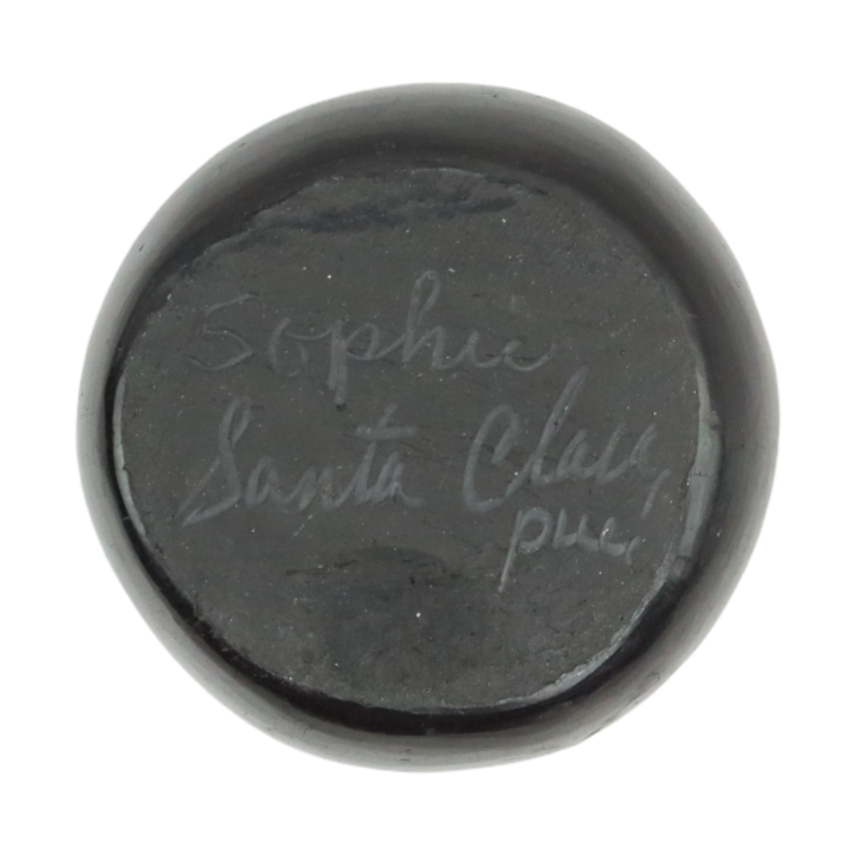 Santa Clara Contemporary Black Bowl, 1.25" x 2" (P3570-098) 3