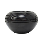 Toni Roller (b. 1935) - Santa Clara Black Jar with Carved Design c. 1976, 3" x 5" (P3570-101) 1
