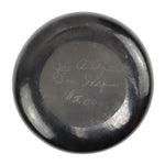 Joe Aguilar - San Ildefonso Black on Black Bowl c. 1930-40s, 1.75" x 8.375" (P3638) 4