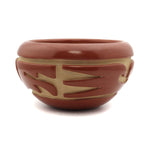 Mary Cain (1915-2010) - Santa Clara Redware Bowl with Carved Avanyu Design c. 1970s, 3" x 6" (P90472-0911-004) 1

