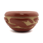 Mary Cain (1915-2010) - Santa Clara Redware Bowl with Carved Avanyu Design c. 1970s, 3" x 6" (P90472-0911-004) 2
