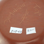 Dominique Toya (b. 1971) - Jemez Redware Jar with Carved Design 2000s, 3.5" x 7.25" (P90662-0423-007)