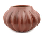 Helen Shupla (1928-1985) - Santa Clara Redware Melon Jar c. 1980-90s, 6.25" x 9.375" (P91138A-0222-009)