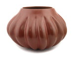 Helen Shupla (1928-1985) - Santa Clara Redware Melon Jar c. 1980-90s, 6.25" x 9.375" (P91138A-0222-009) 3