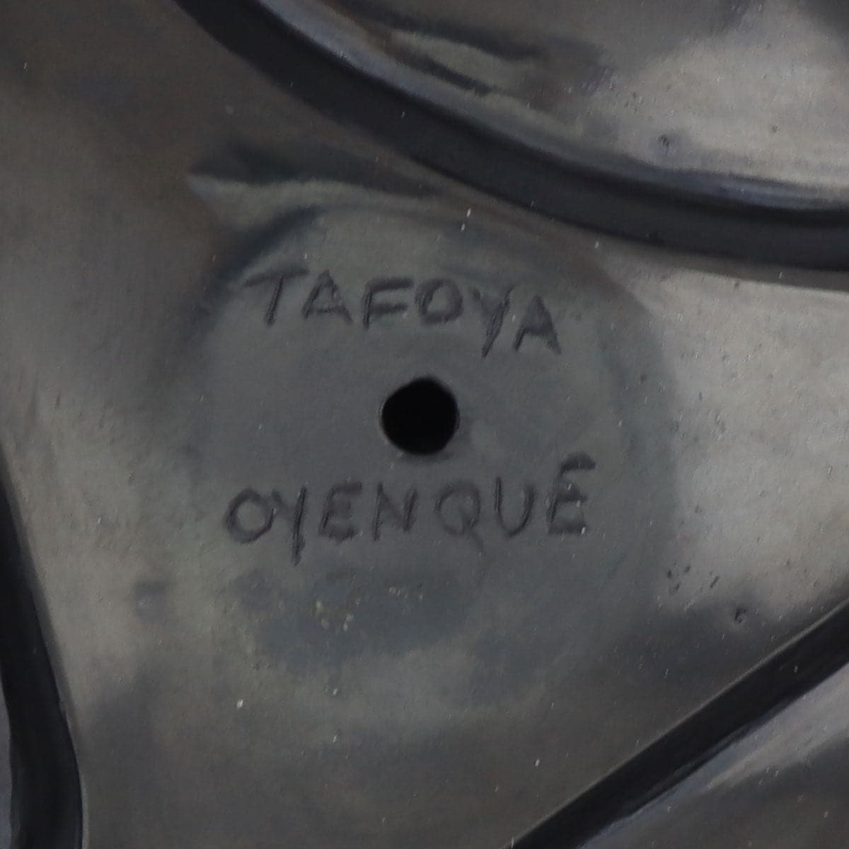 Linda Tafoya (b. 1962) - Santa Clara Black Carved Swirl Jar c. 1980-90s, 2" x 2" (P91369B-1121-057)6