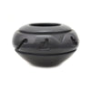 Cliff Roller (b. 1961) - Santa Clara Contemporary Black Jar with Carved Design, 3.25" x 5.25" (P91370A-0521-010)2