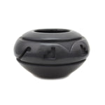 Cliff Roller (b. 1961) - Santa Clara Contemporary Black Jar with Carved Design, 3.25" x 5.25" (P91370A-0521-010)4