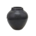 Cookie Tafoya - Santa Clara Contemporary Black Jar with Carved Bear Paw Design, 4.25" x 4" (P91370A-0521-012)2