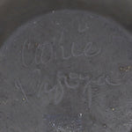Cookie Tafoya - Santa Clara Contemporary Black Jar with Carved Bear Paw Design, 4.25" x 4" (P91370A-0521-012)7