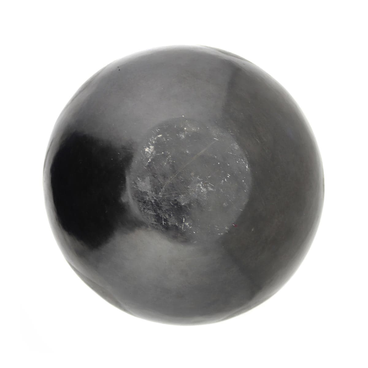 Maria Martinez (1887-1980) - Unsigned San Ildefonso Black on Black Bowl with Avanyu Design c. 1920s, 4" x 8.25" (P91901D-0322-004) 5