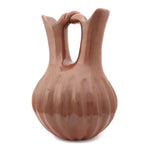 Helen Baca Shupla (1928-1985) - Santa Clara Redware Melon Wedding Vase c. 1984, 10.5" x 6.75" (P91949-088-105) 2
