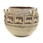 Zuni Jar with Hooks and Geometric Design c. 1920s, 6" x 7" (P91950B-0413-015)