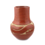 Teresita Naranjo (1919-1999) - Santa Clara Redware Vase with Carved Avanyu Design c. 1950-60s, 10" x 7.5" (P91963-0621-002)2