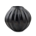 Helen Shupla (1928-1985) - Santa Clara Black Melon Jar c. 1970-80s, 6.75" x 6.5" (P91963-1221-003)
