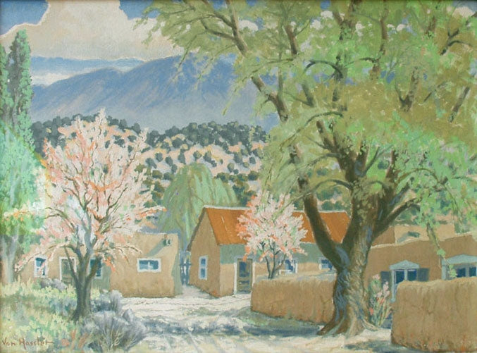 SOLD Carl von Hassler (1887-1969) - Springtime in Cundiyo