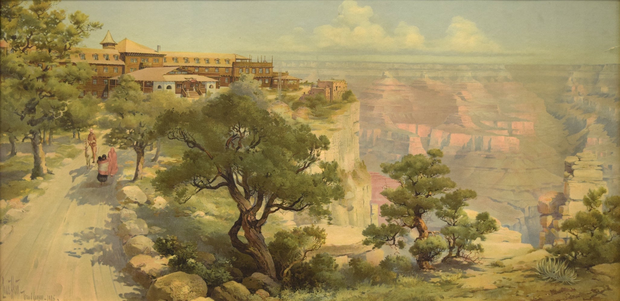 Louis Akin (1868-1913) - El Tovar - Grand Canyon