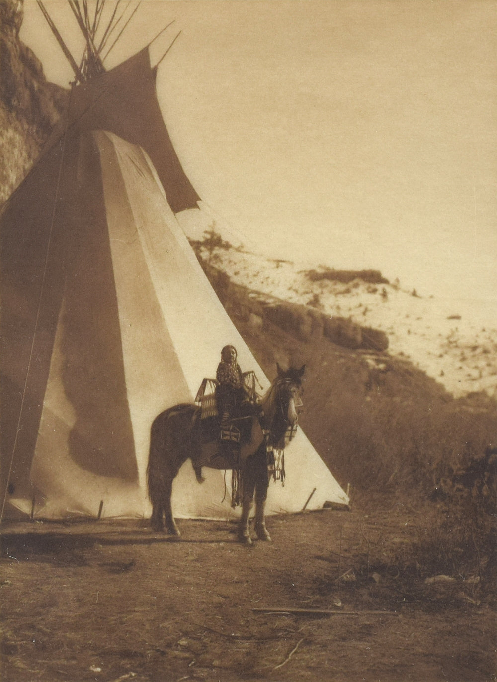 Edward S. Curtis (1868-1952) - A Young Horsewoman