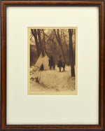 SOLD Edward S. Curtis (1868-1952) - The Winter Camp - Apsaroke