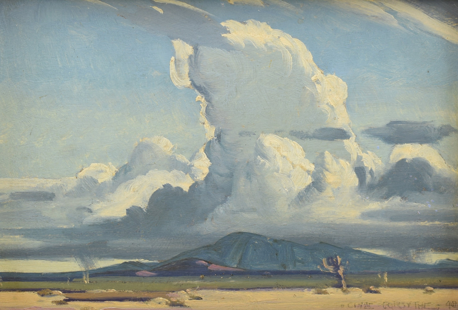 Clyde Forsythe (1885-1962) - Ascending Thunderstorm