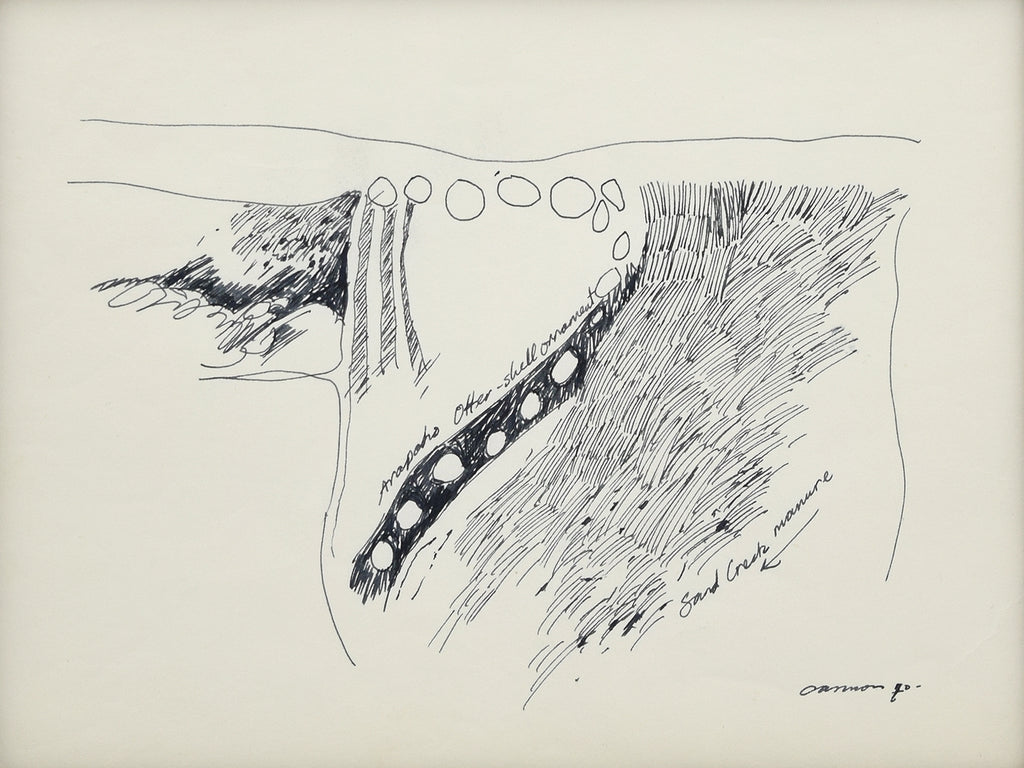 T.C. Cannon (1946-1978) - Arapaho Otter Shell Ornament