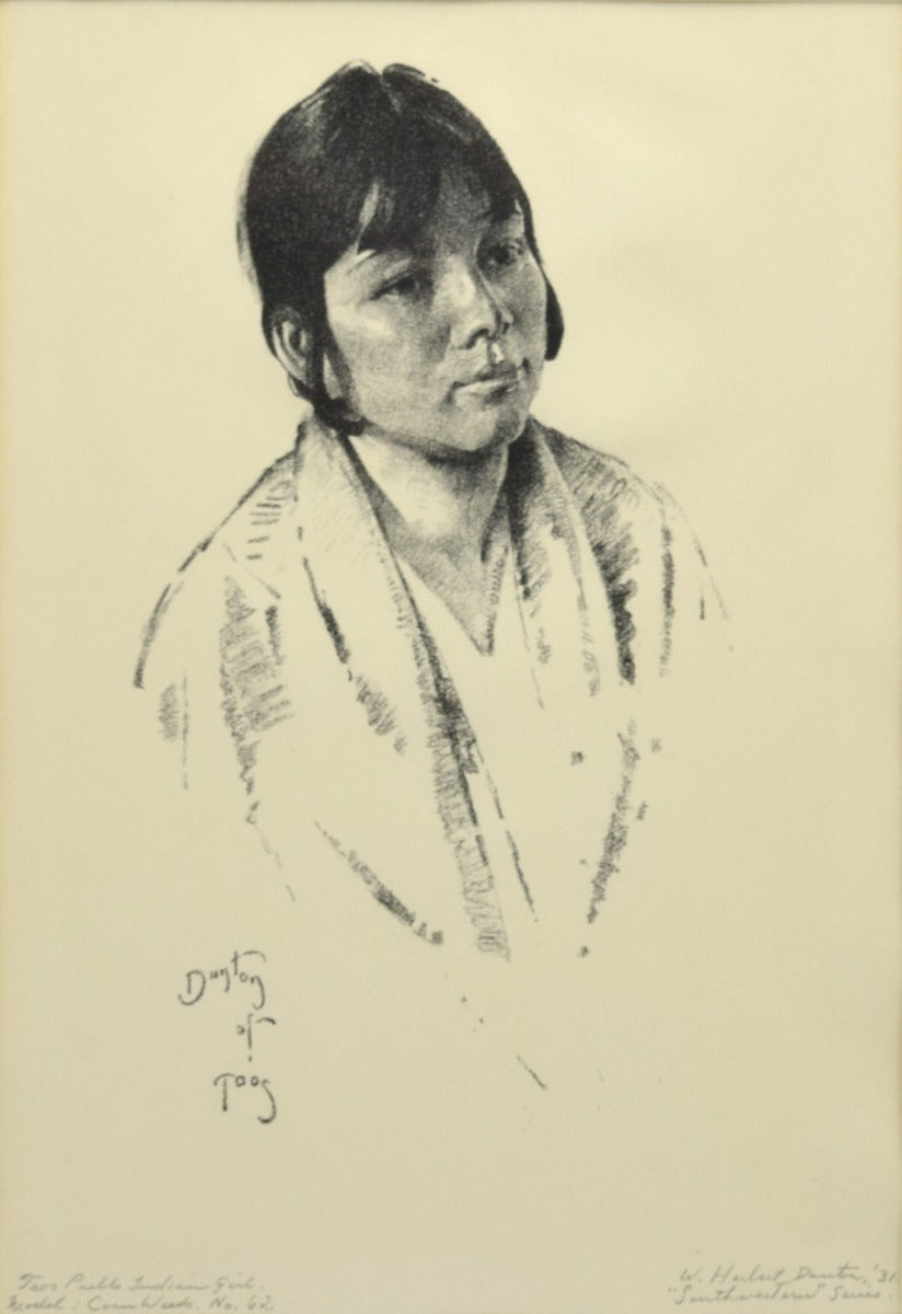 William E. Dunton (1878-1936) - Taos Pueblo Indian Girl (PDC1834)
