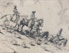 SOLD Edward Borein (1872-1945) - Horsemen Riding in a Group