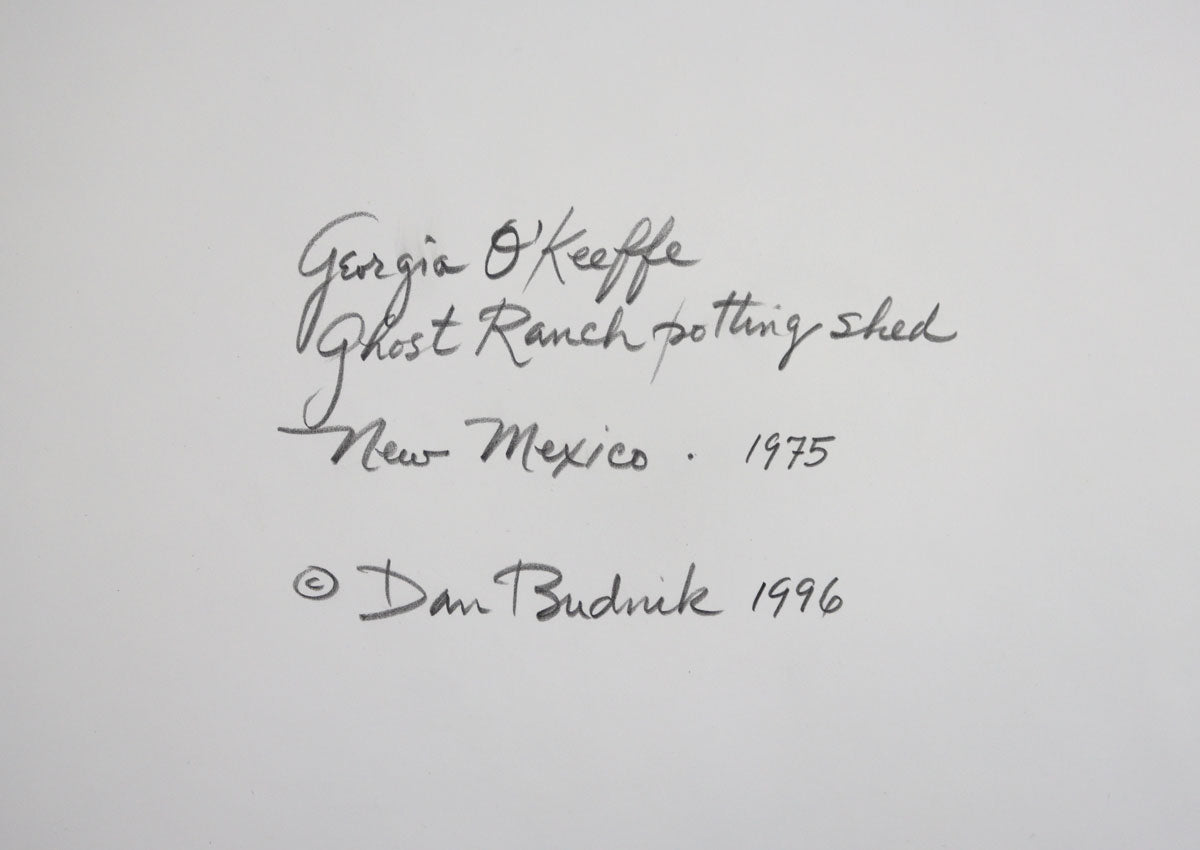 Dan Budnik (1933-2020) - Georgia O'Keeffe Ghost Ranch Potting Shed; New Mexico 1975 (PDC90211C-0121-014) 3