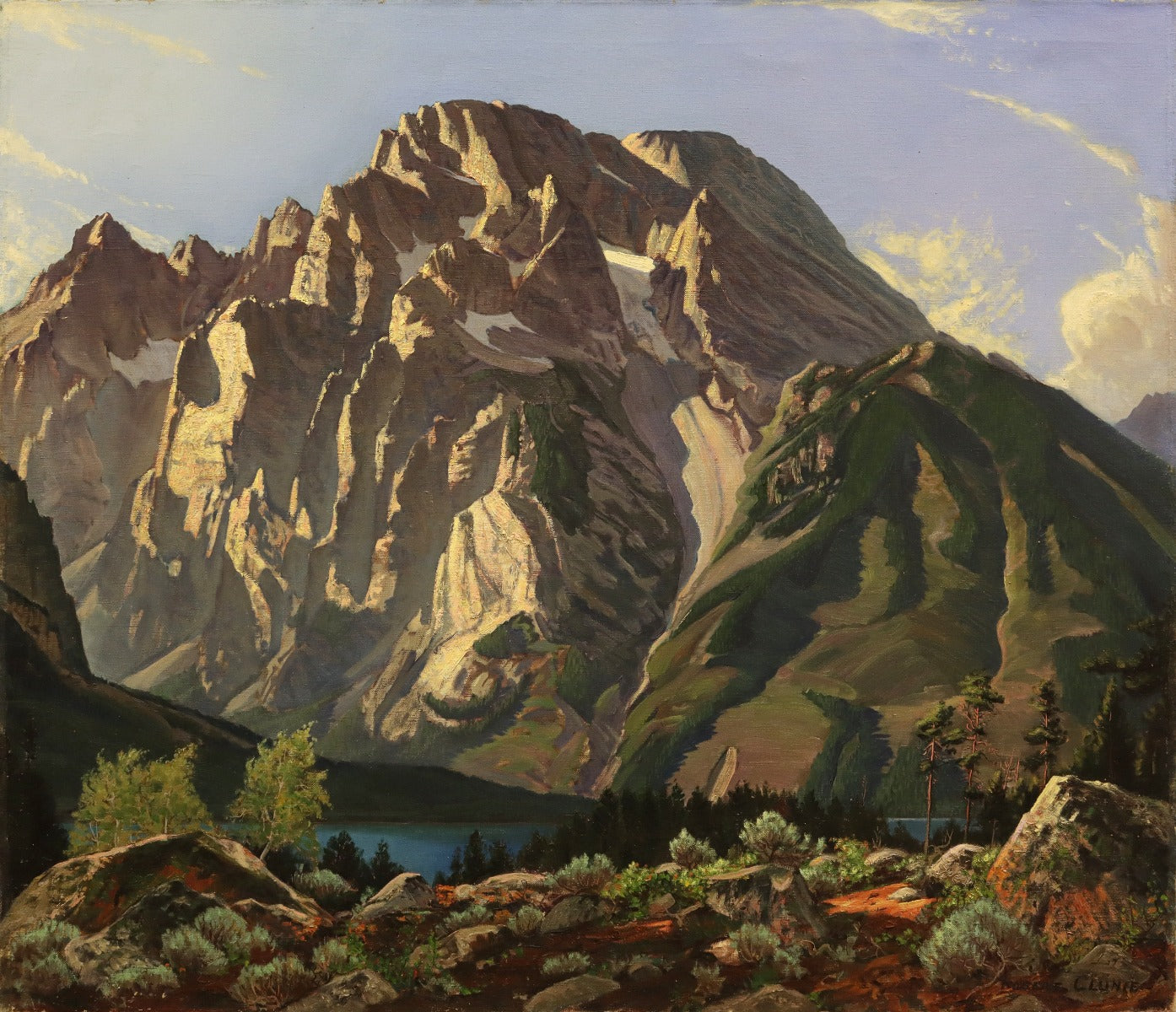 Robert Clunie (1895-1984) - Mount Moran, Leigh Lake (PDC90352A-0720-003)
