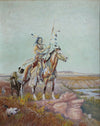 OLD Ace Powell (1912-1978) - Untitled (Brave on Horseback)
