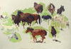 Frank Tenney Johnson (1874-1939) - Horse Sketches (PDC90536-0722-003)
