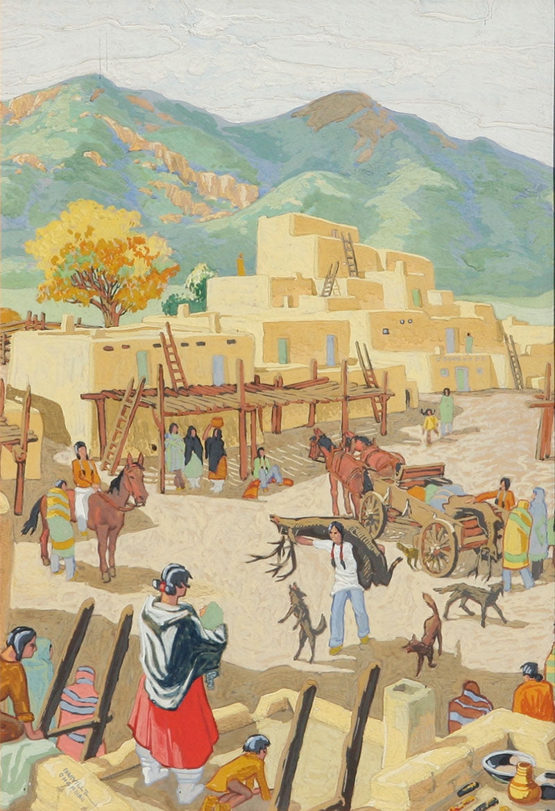 SOLD Manville Chapman (1903-1978) - Pueblo Scene