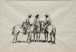 SOLD Edward Borein (1872-1945) - Three Mounted Cowboys