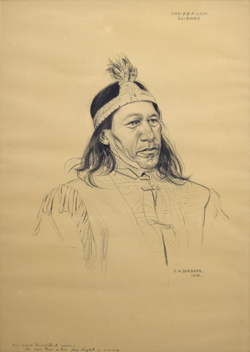 E.A. Burbank (1858-1949) - Nah-Ab-A-Loui, Ojibway