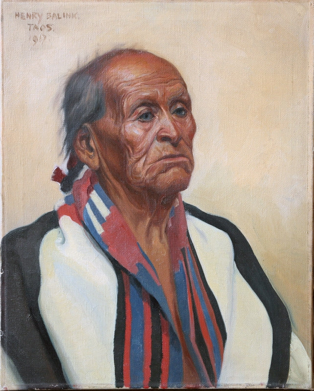 SOLD Henry Balink (1882-1963) - Man in Chief Blanket