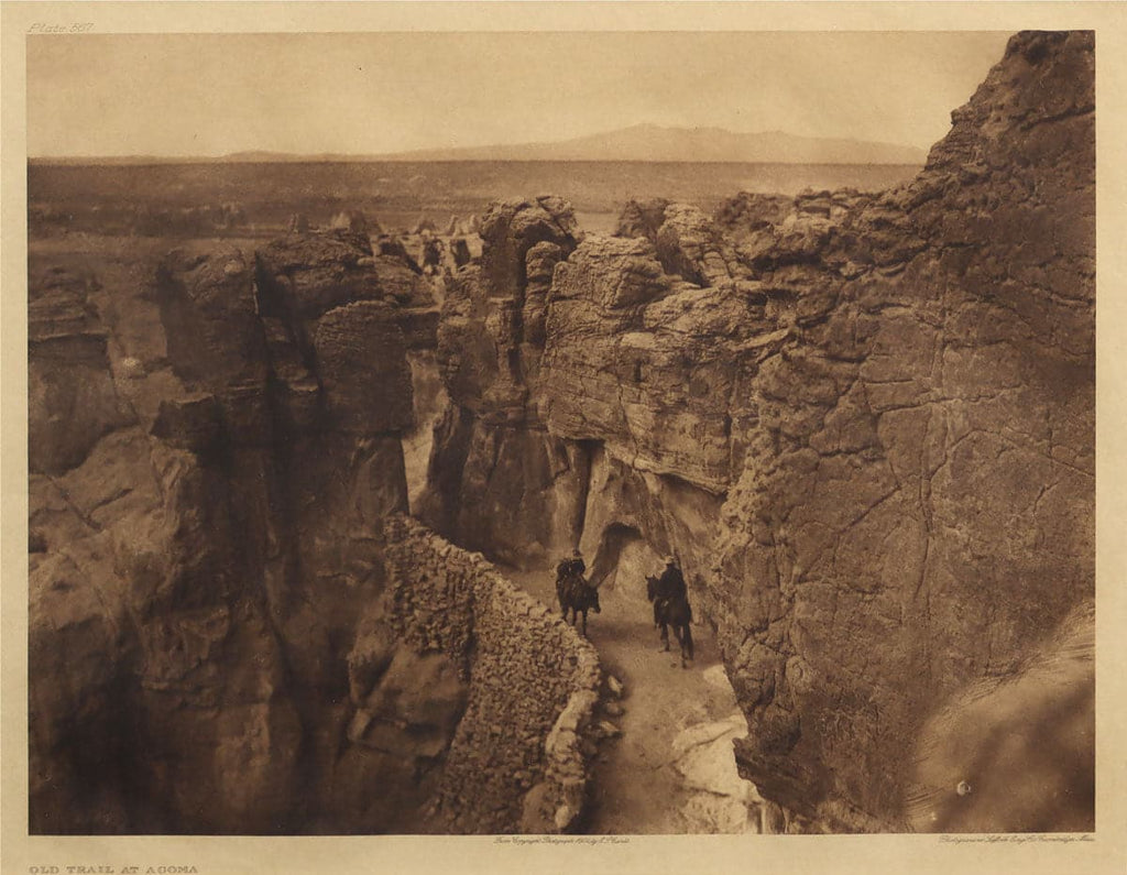 Edward S. Curtis (1868-1952) - Old Trail at Acoma (PDC91473-1221-006)