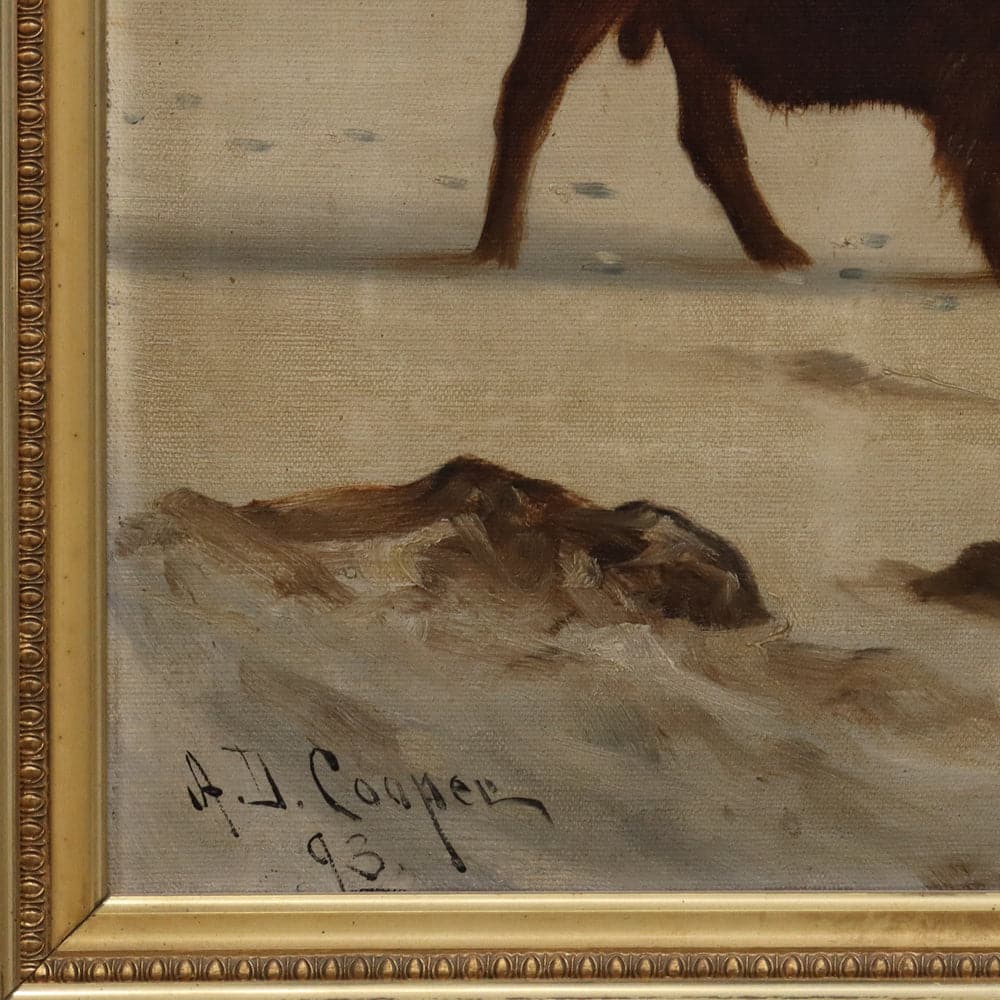 Astley David Middleton Cooper (1856-1924) - Buffalo in Winter (PDC91647-0320-001) 3
